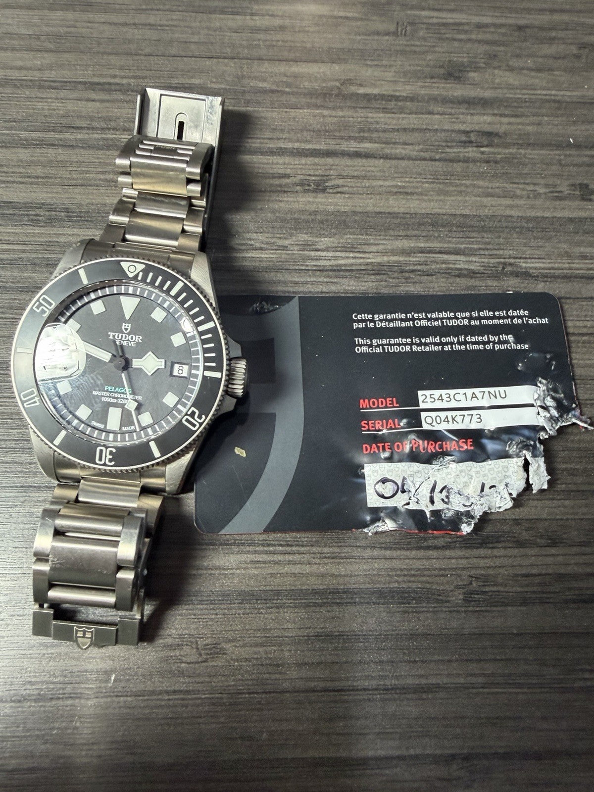 Tudor Pelagos Ultra Titanium Black Dial 43mm Automatic Mens Watch 2543C1A7NU