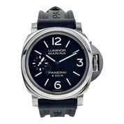 Panerai Luminor 8 Day Black Dial Men's Watch Steel Manual Wind 44MM PAM00510 B&P