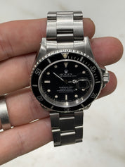 Rolex Submariner Black Dial Stainless Steel 40mm Automatic Mens Watch 16610