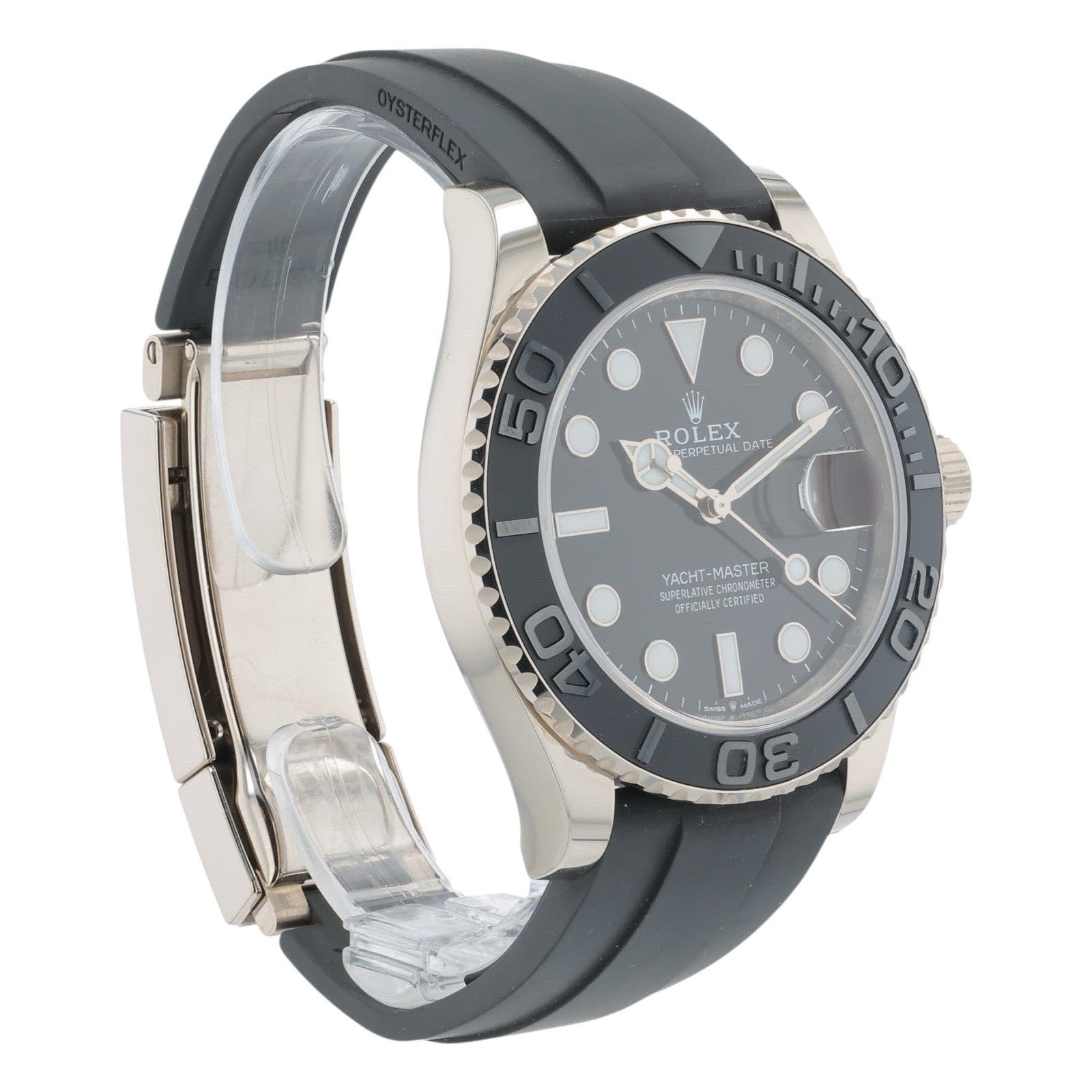 Rolex Yacht-Master 18k White Gold Black Dial 42mm Automatic Mens Watch 226659