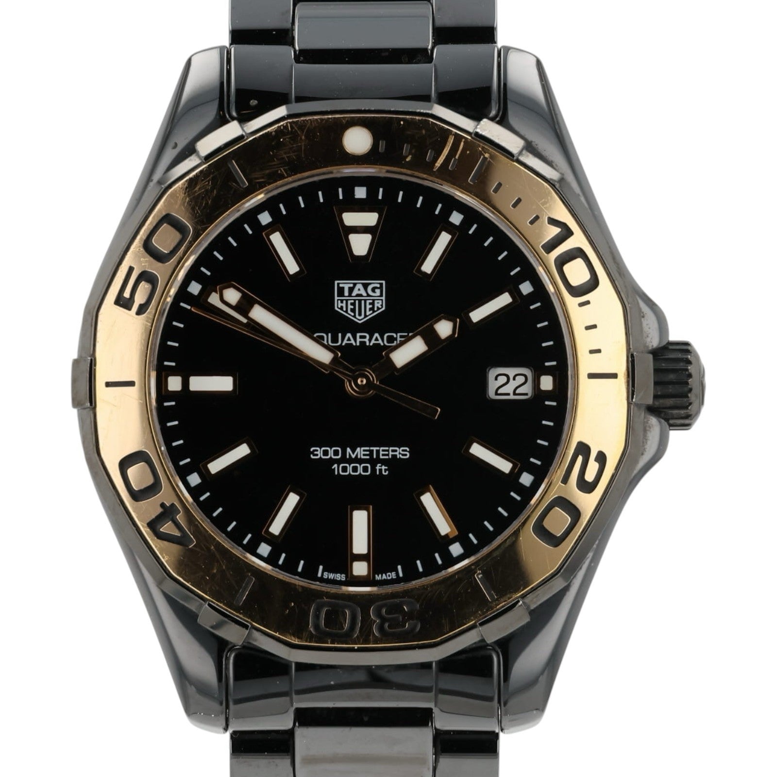Tag Heuer Aquaracer Black Dial Ceramic 35mm Quartz Women’s Watch WAY1355
