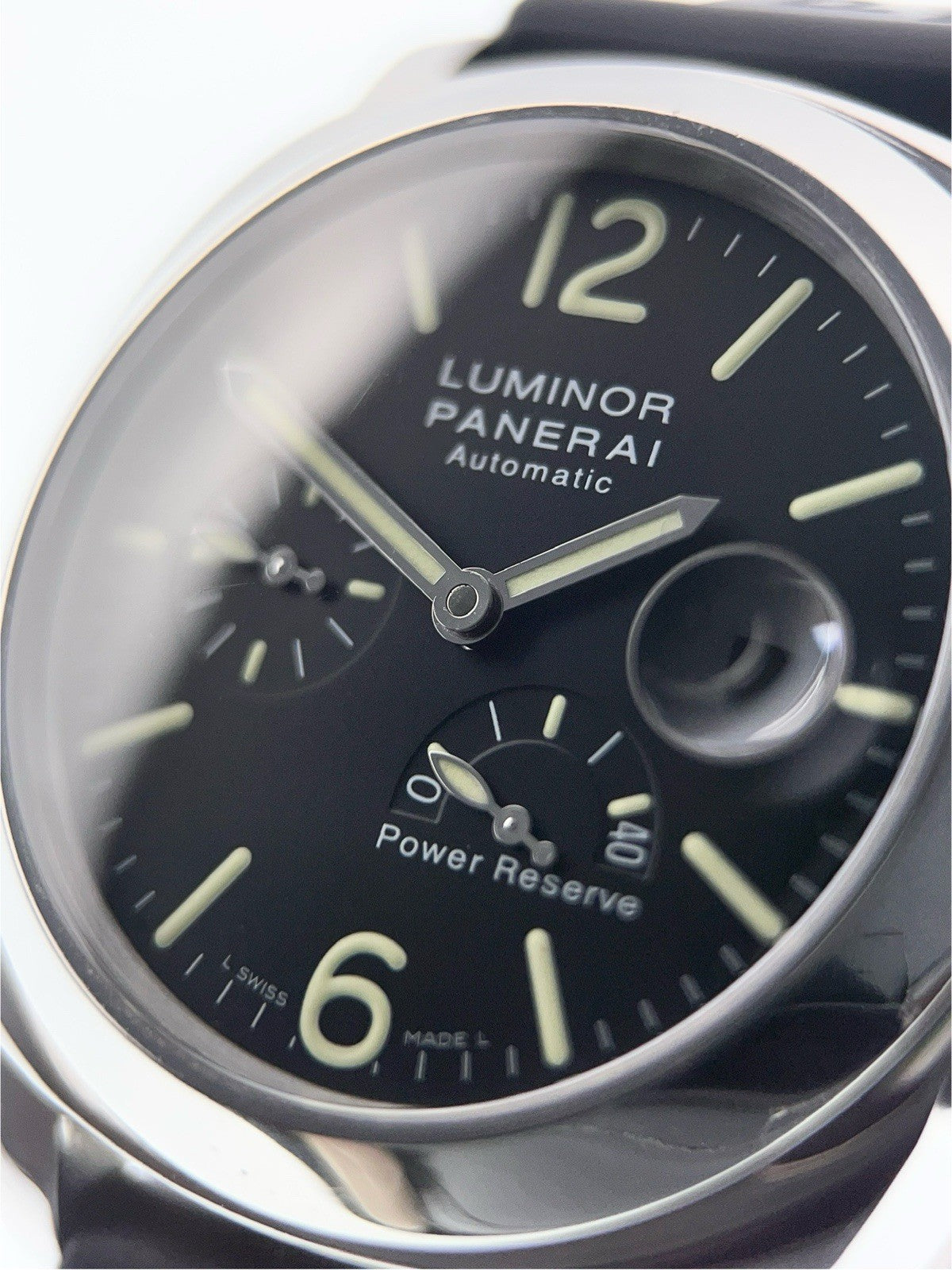 Panerai Luminor Stainless Steel Black Dial 44mm Automatic Men's Watch PAM00090