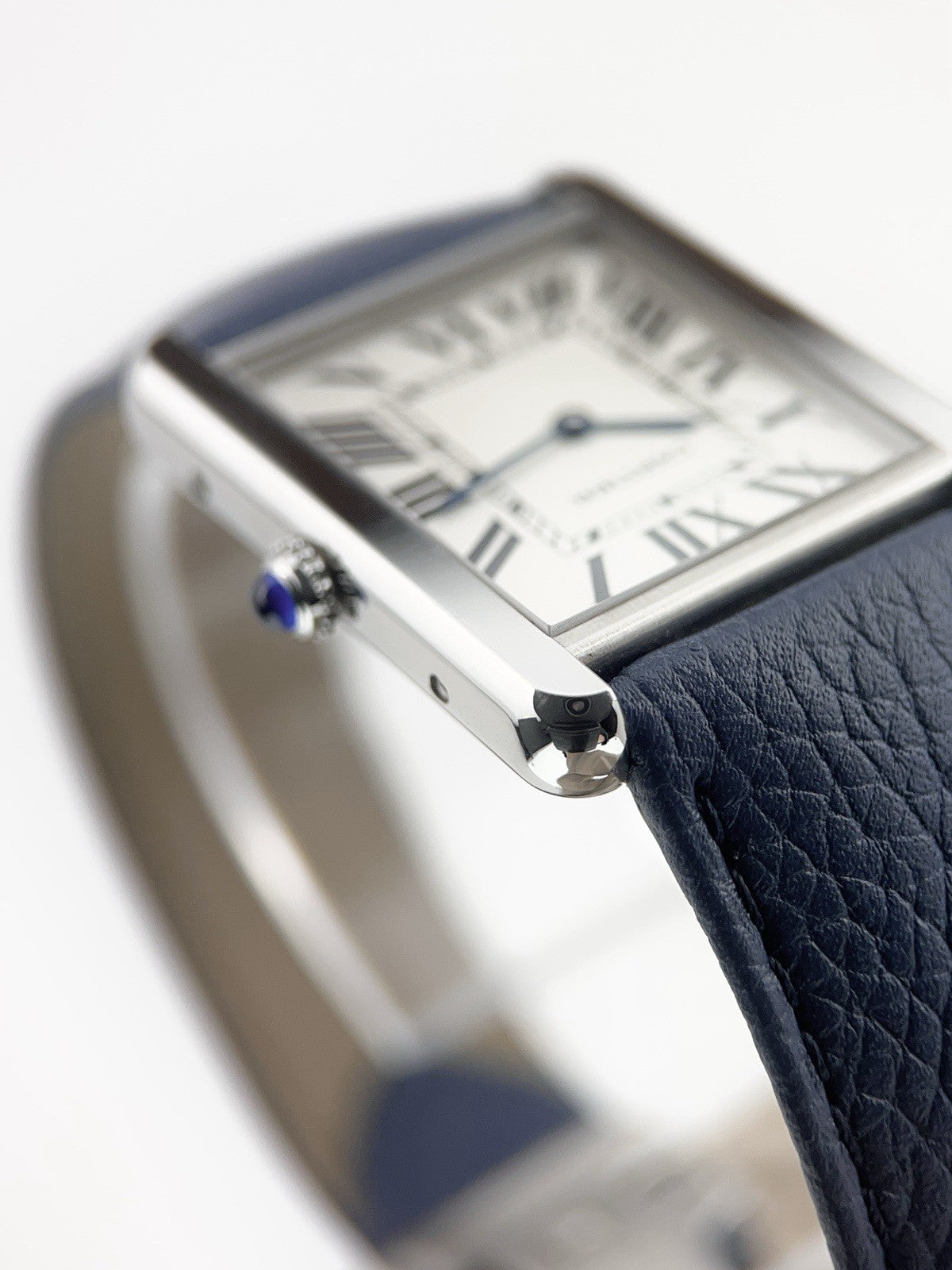 Cartier Tank Solo Stainless Steel Silver Dial 27mm Quartz Men's Watch W1018355