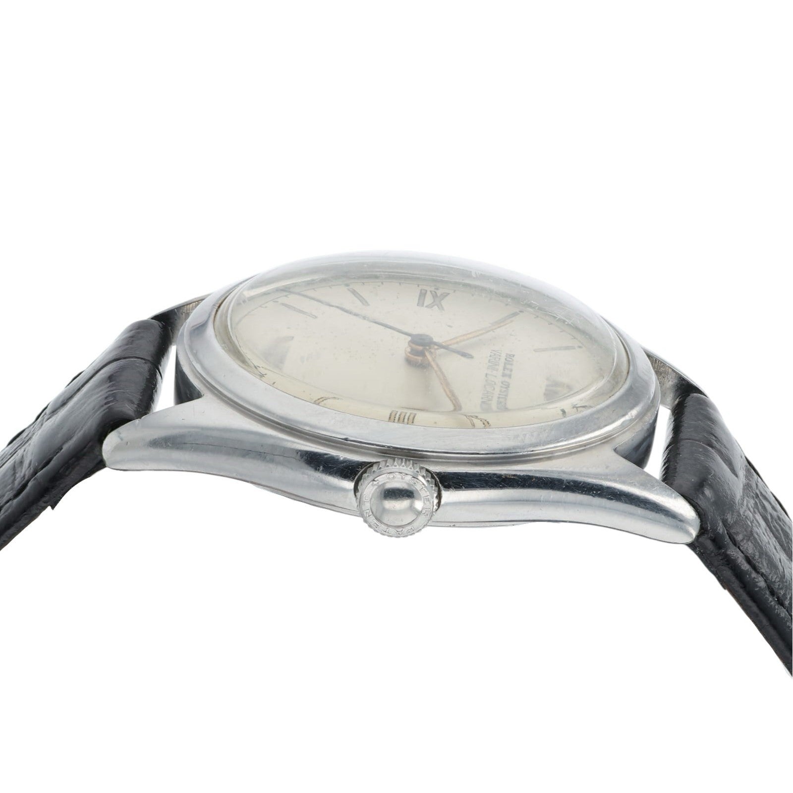 Rolex Oyster Varini Locarno Silver Dial Steel 34mm Manual Wind Unisex Watch 4377
