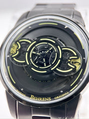 Behrens Star Walker Automatic 42mm Black Skeleton Dial Ref-012W W/papers 2022