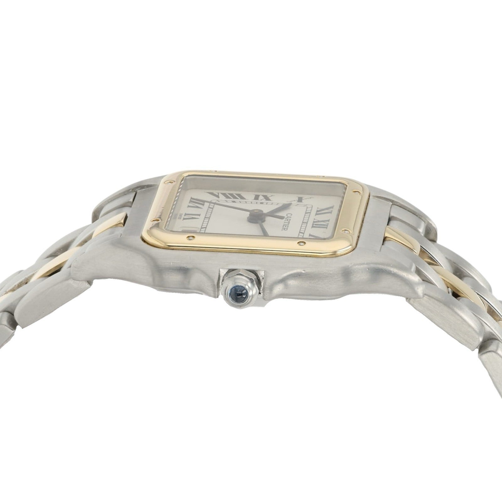 Cartier Panthere Silver Dial Gold & Steel 27mm Quartz Movement Men’s 110000R