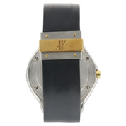 Hublot Classic MDM Black Dial Gold & Steel 36mm Quartz Men's Watch 1521.2