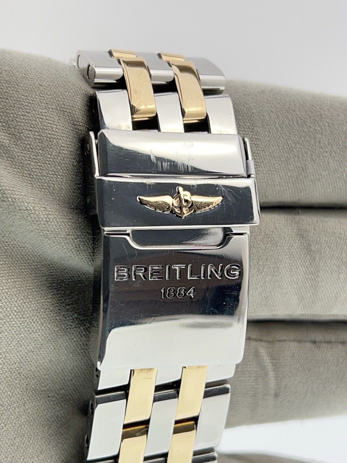 Breitling Chronomat Gold & Steel Black Dial 44mm Automatic Men’s Watch CB0110