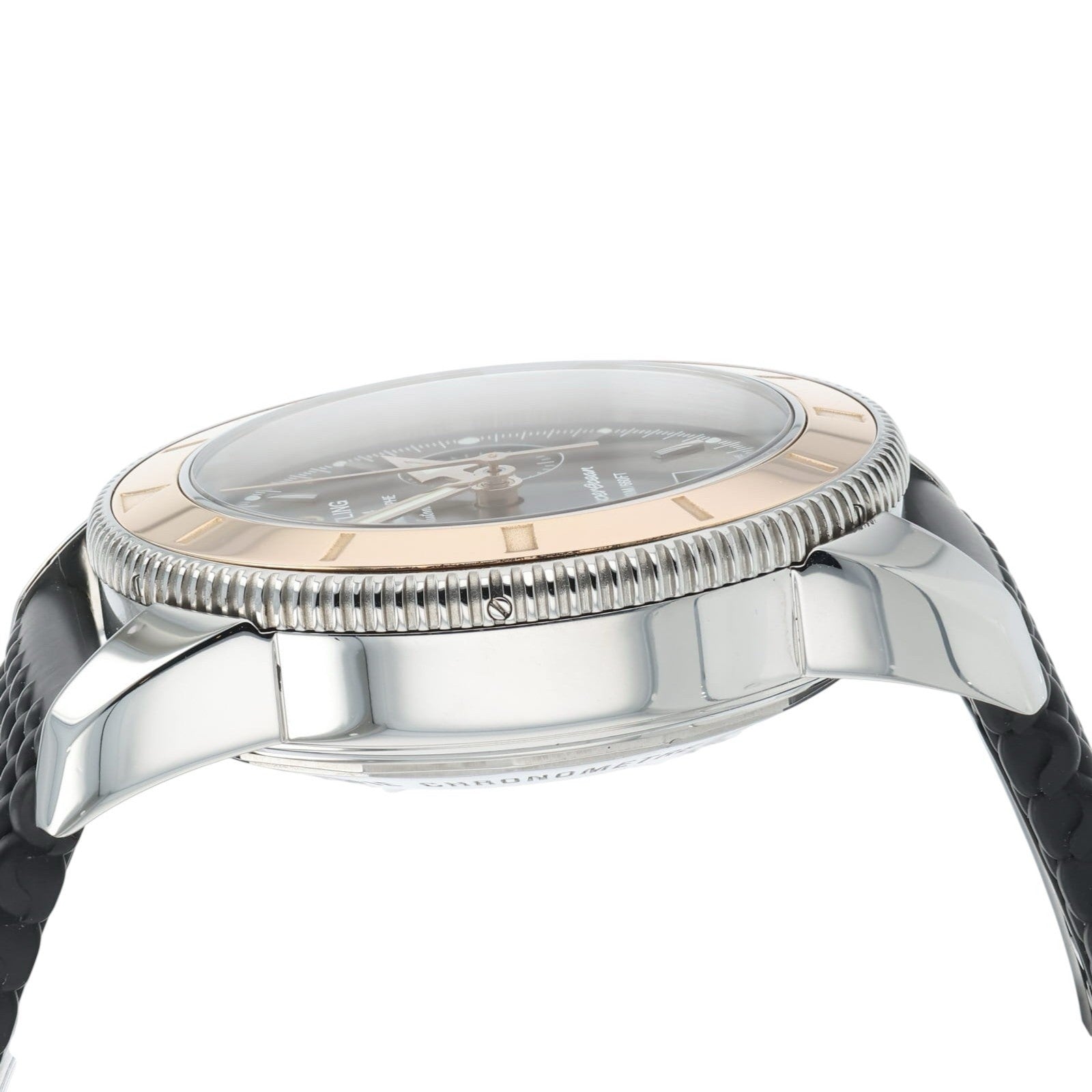 Breitling Superocean Steel & Gold Black Dial 44mm Automatic Mens Watch U23370