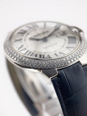 Cartier Ballon Bleu 18k White Gold Silver Dial 42mm Automatic Men’s WE9009Z3
