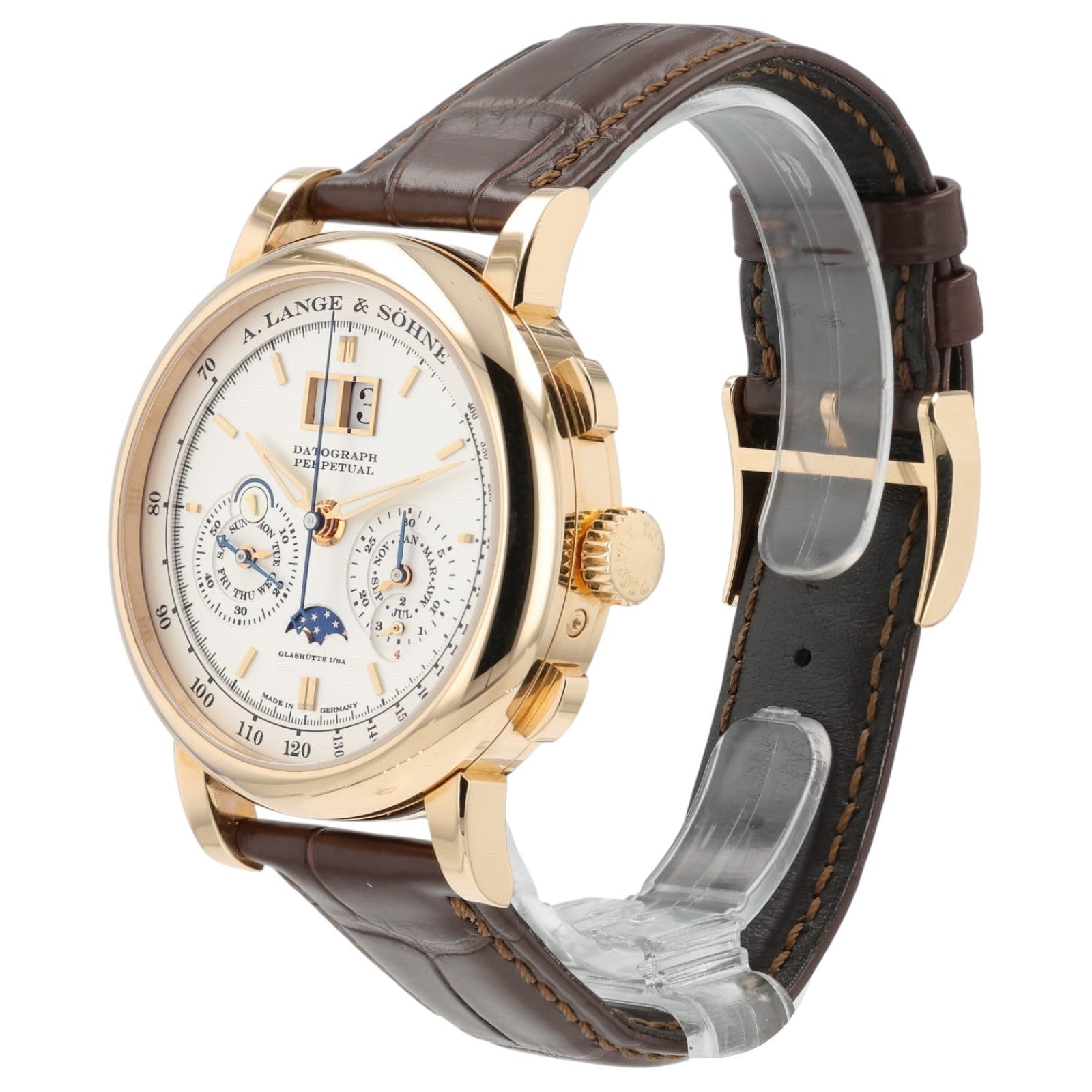 2022 A. Lange and Sohne Datograph Perpetual Calendar 41mm Manual Watch 410.032
