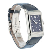 2025 Jaeger LeCoultre Reverso Steel Silver & Blue Dial 28mm Manual Wind Q3988481