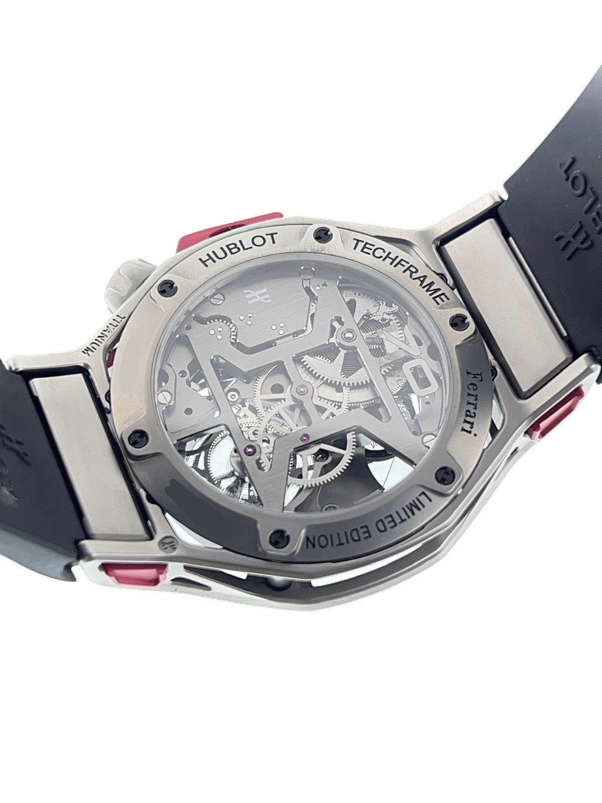 Hublot Techframe Tourbillon Black Dial 45mm Manual Wind Watch 408.N1.0123.RX