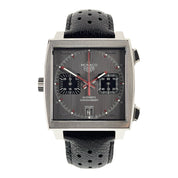 Tag Heuer Monaco Stainless Steel Grey Dial 39mm Automatic Mens Watch CAW211B
