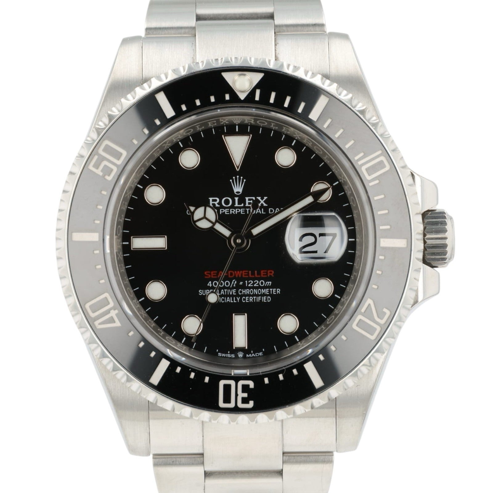 Rolex Sea-Dweller Black Dial Stainless Steel 43mm Automatic Men’s Watch 126600