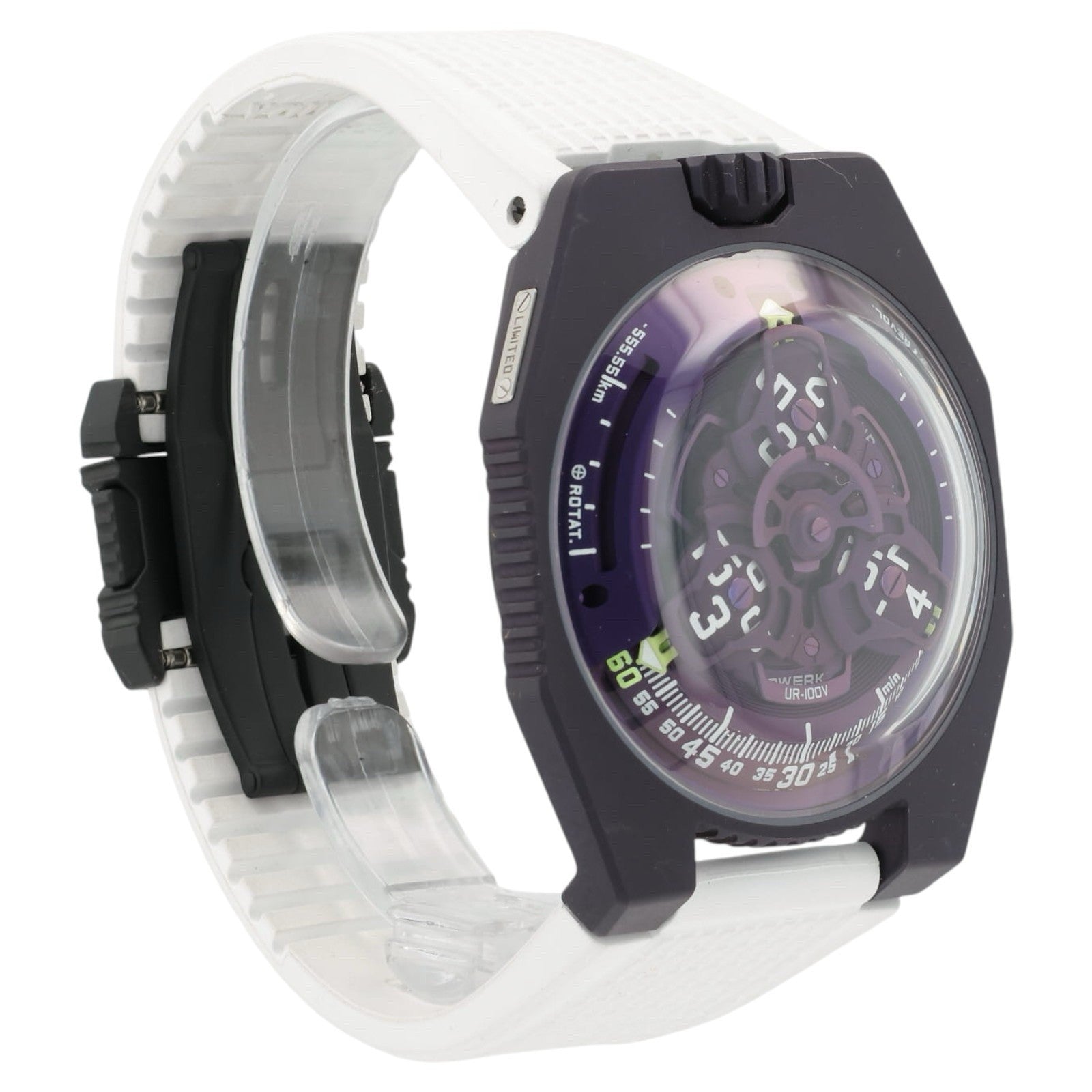 Urwerk Ultraviolet Purple Dial Titanium 41mm Automatic Men’s Watch UR-100V