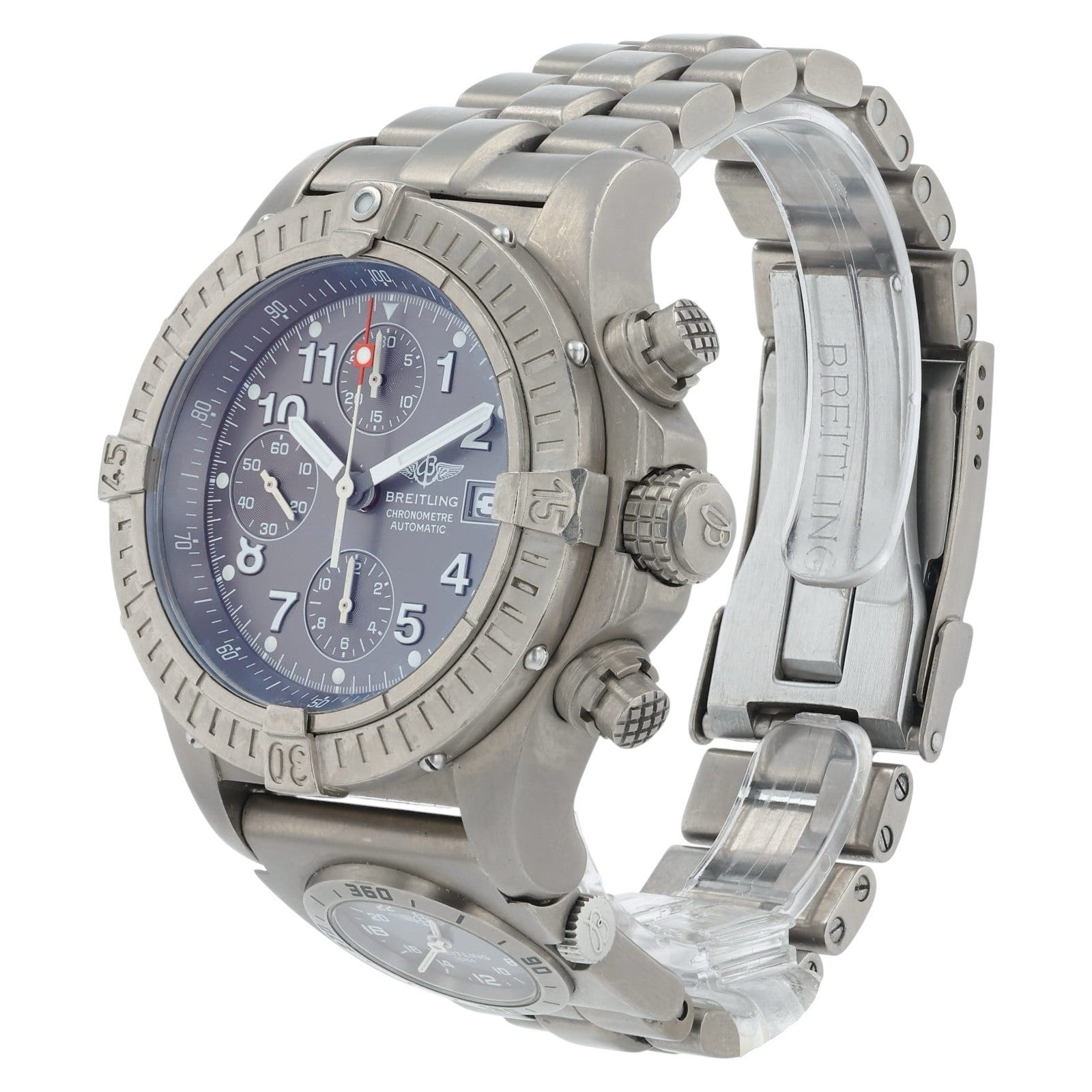 Breitling Avenger Titanium Gray Dial 44mm Automatic Movement Mens Watch E13360