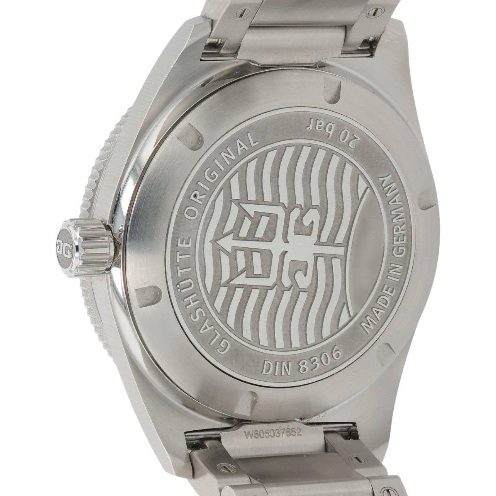 Glashutte Original Sea Q Steel Green Dial 39.5mm Automatic Mens 1-39-11-13-83-70