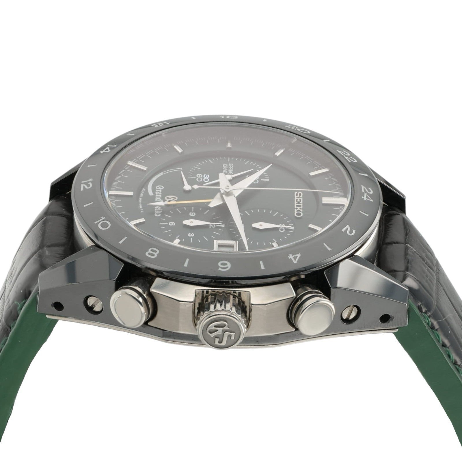Grand Seiko Green Dial Ceramic 46mm Automatic Movement Men’s Watch SBGC017