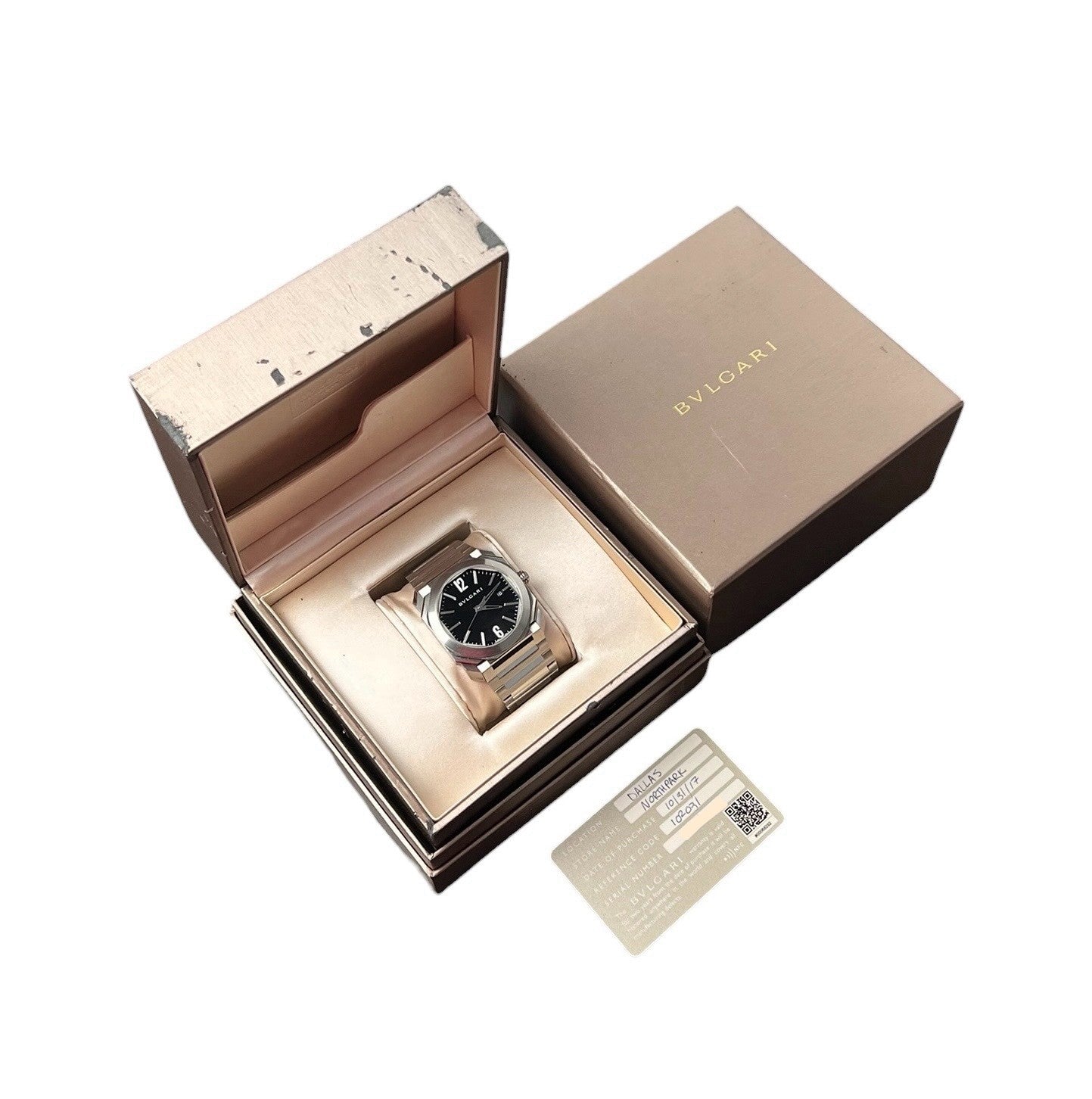 Bulgari Octo Black Dial Stainless Steel 41mm Automatic Men’s Watch BGO41S