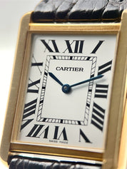 Cartier Tank Solo 18k Yellow Gold and Steel 27mm Quartz Men's Watch 2742