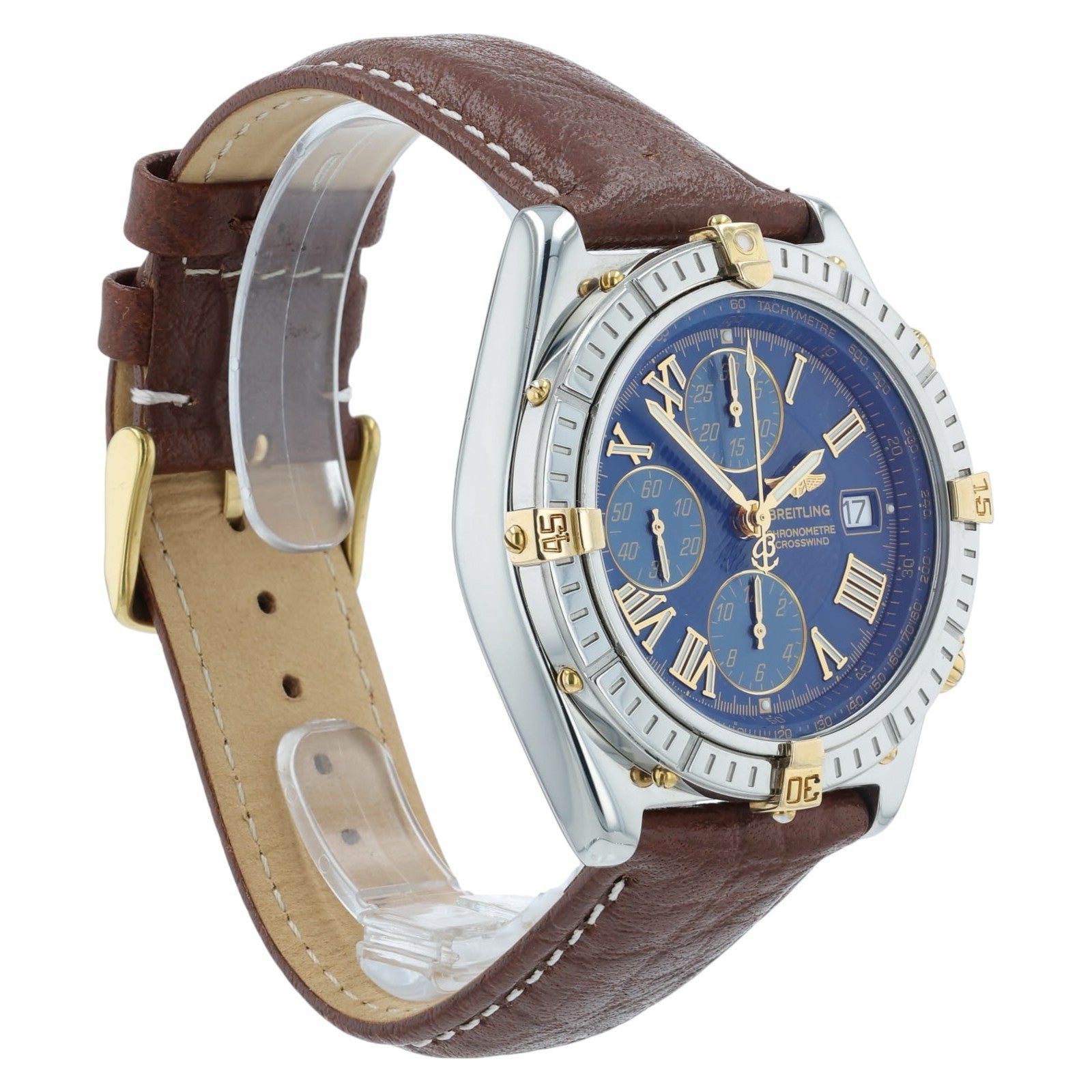 Breitling Crosswind Blue Dial Gold & Steel 43mm Automatic Men’s Watch B13355
