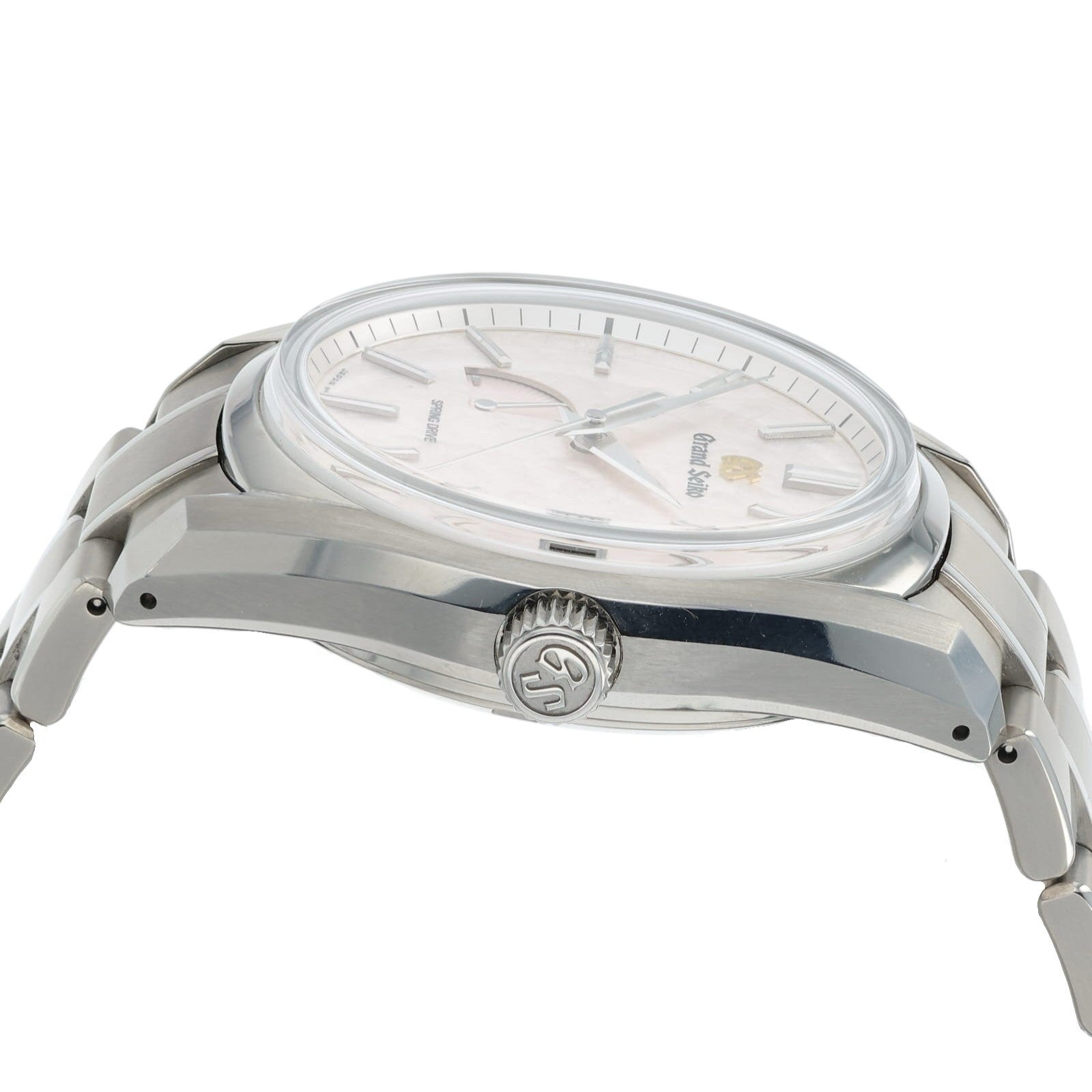 Grand Seiko Heritage Collection “Shunbun” Pink Dial Titanium 40mm Mens SBGA413