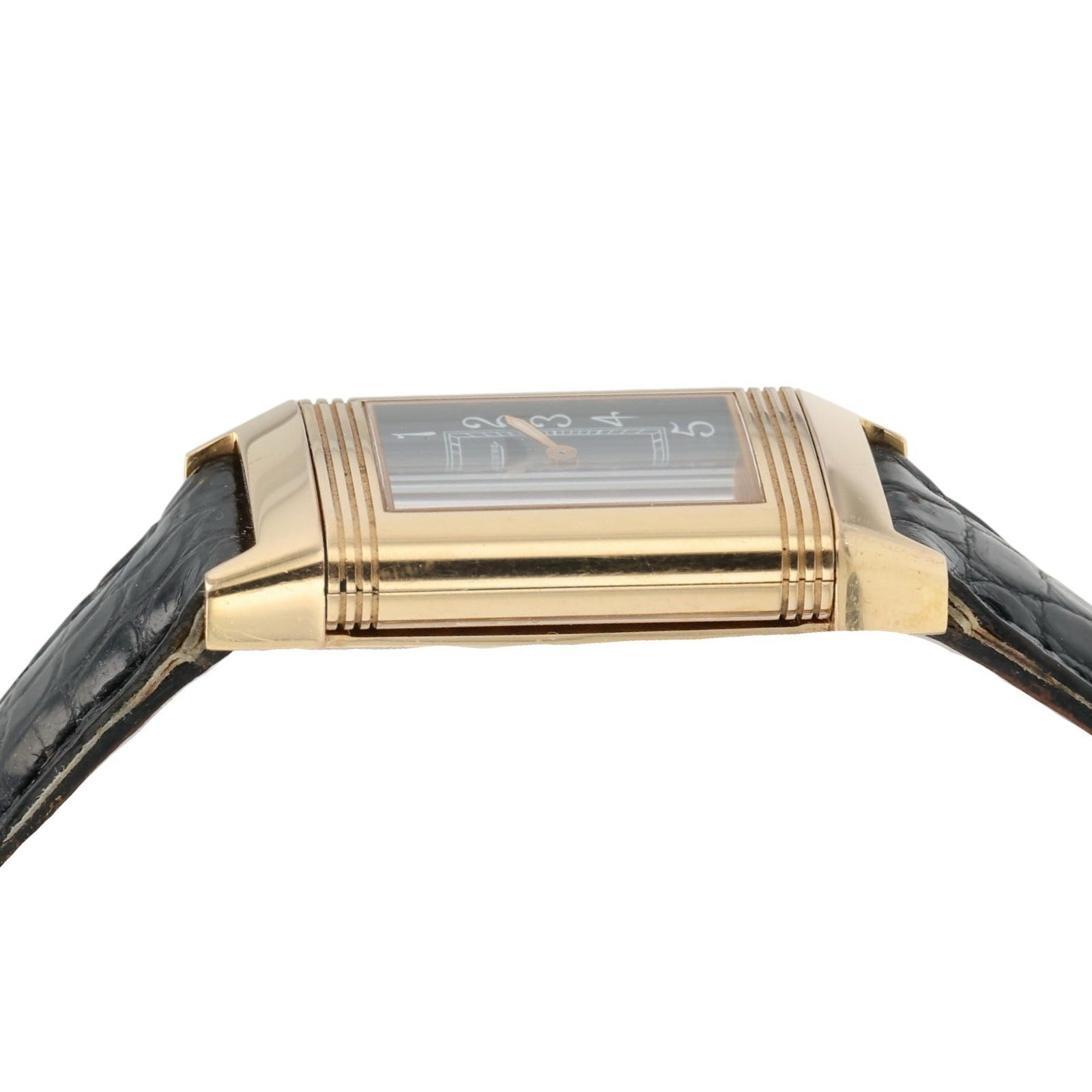 Jaeger LeCoultre Reverso Black Dial 18k Rose Gold 20mm Manual Wind 260.2.86