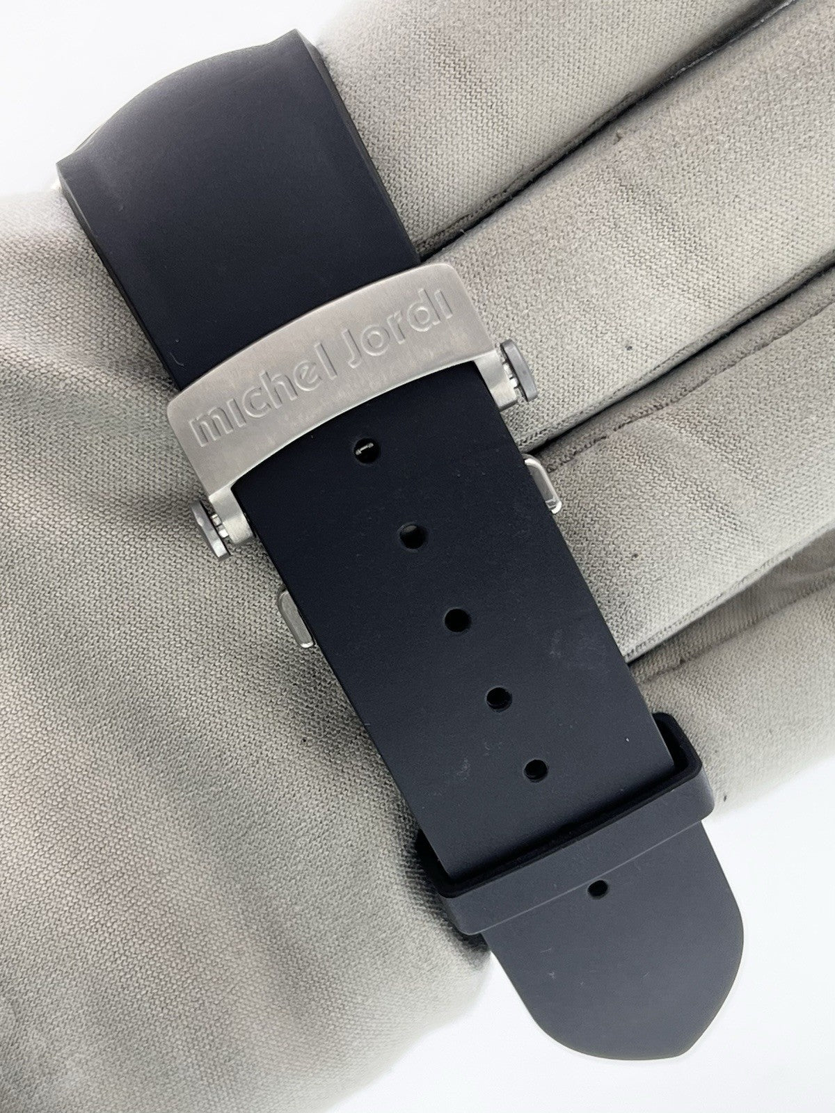 Michel Jordi Twins Titan Titanium Black Dial 48mm Auto Men’s Watch - Full Set