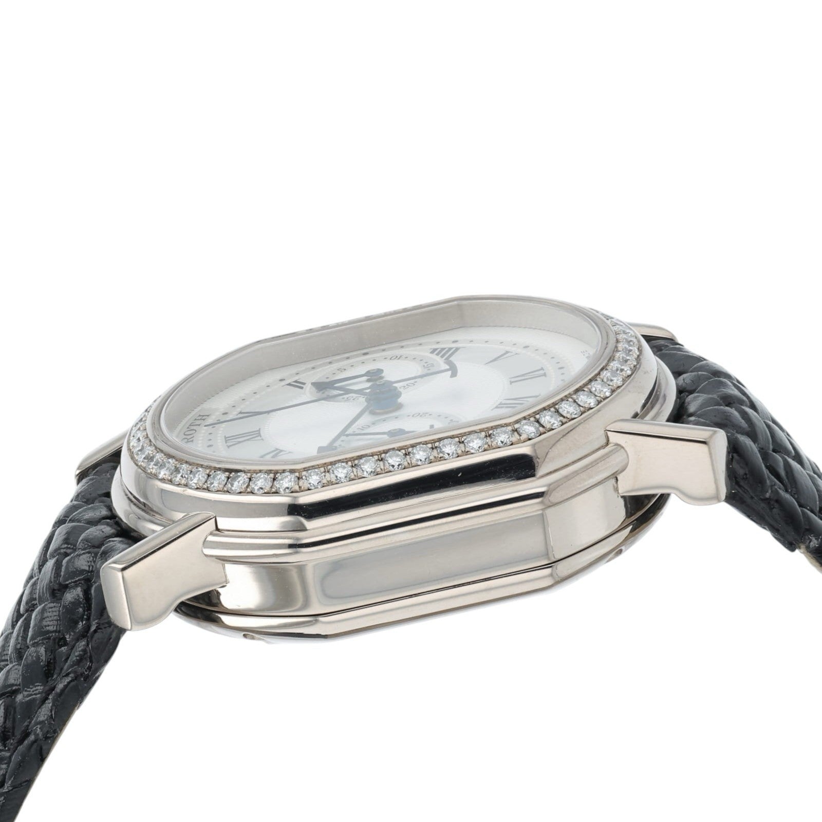 Daniel Roth Chronograph 18k White Gold Silver Dial 31x34mm Automatic Watch C447