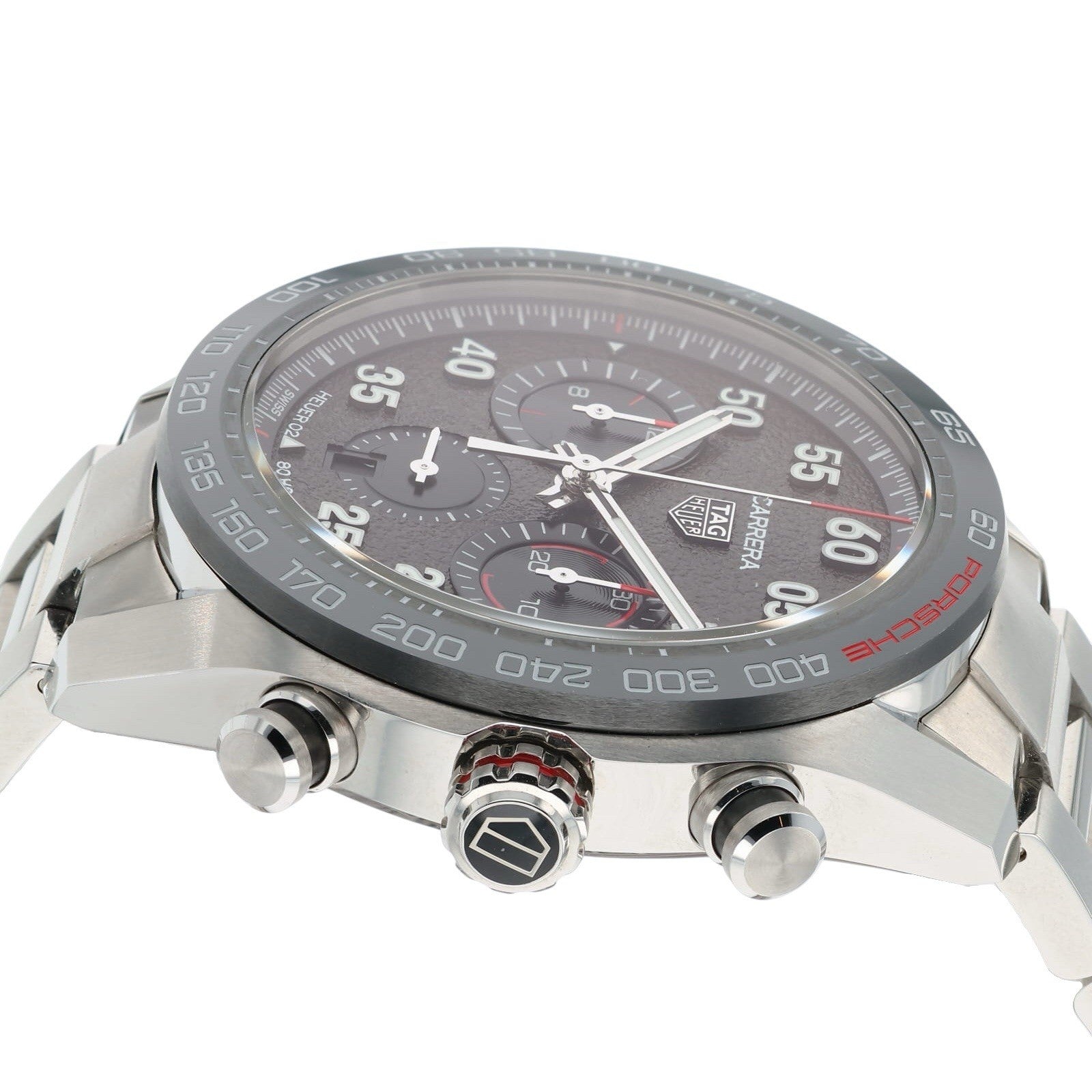 Tag Heuer Carrera Porsche Stainless Steel Grey Dial 44mm Automatic Mens CBN2A1F