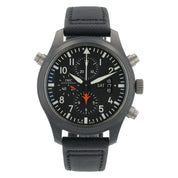 IWC Pilot Chronograph Top Gun Ceramic Black Dial 46mm Automatic Mens IW379901