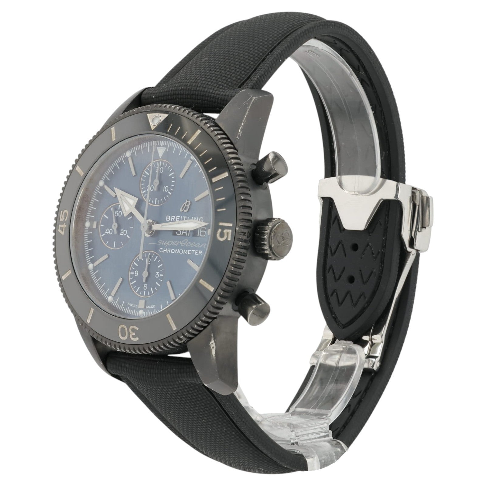 Breitling Superocean Blue Dial Stainless Steel 44mm Automatic Mens Watch M13313
