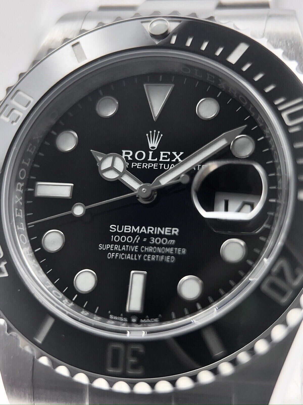 Rolex Submariner Date 41mm Stainless Steel Black Dial 126610LN Box & Papers