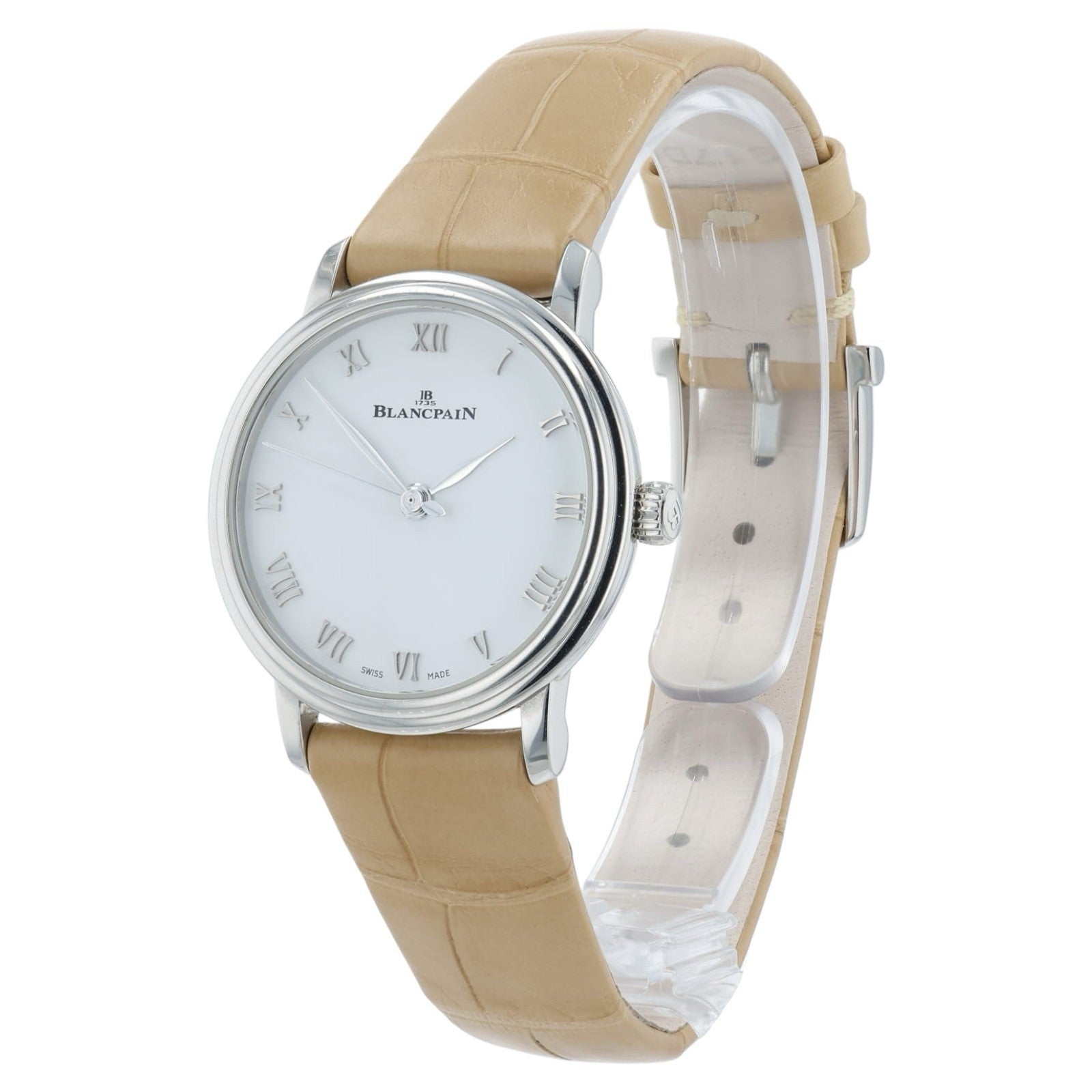 Blancpain Villeret Ultra Slim White Dial Steel  29mm Automatic Womens Watch 6104