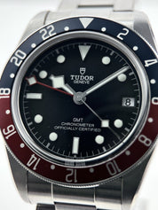 Tudor GMT Chronometer Black Bay Pepsi Black Dial Stainless Steel Wristwatch 41mm