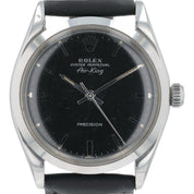 Rolex Air King Stainless Steel Black Dial 34mm Automatic Movement Men’s 5500
