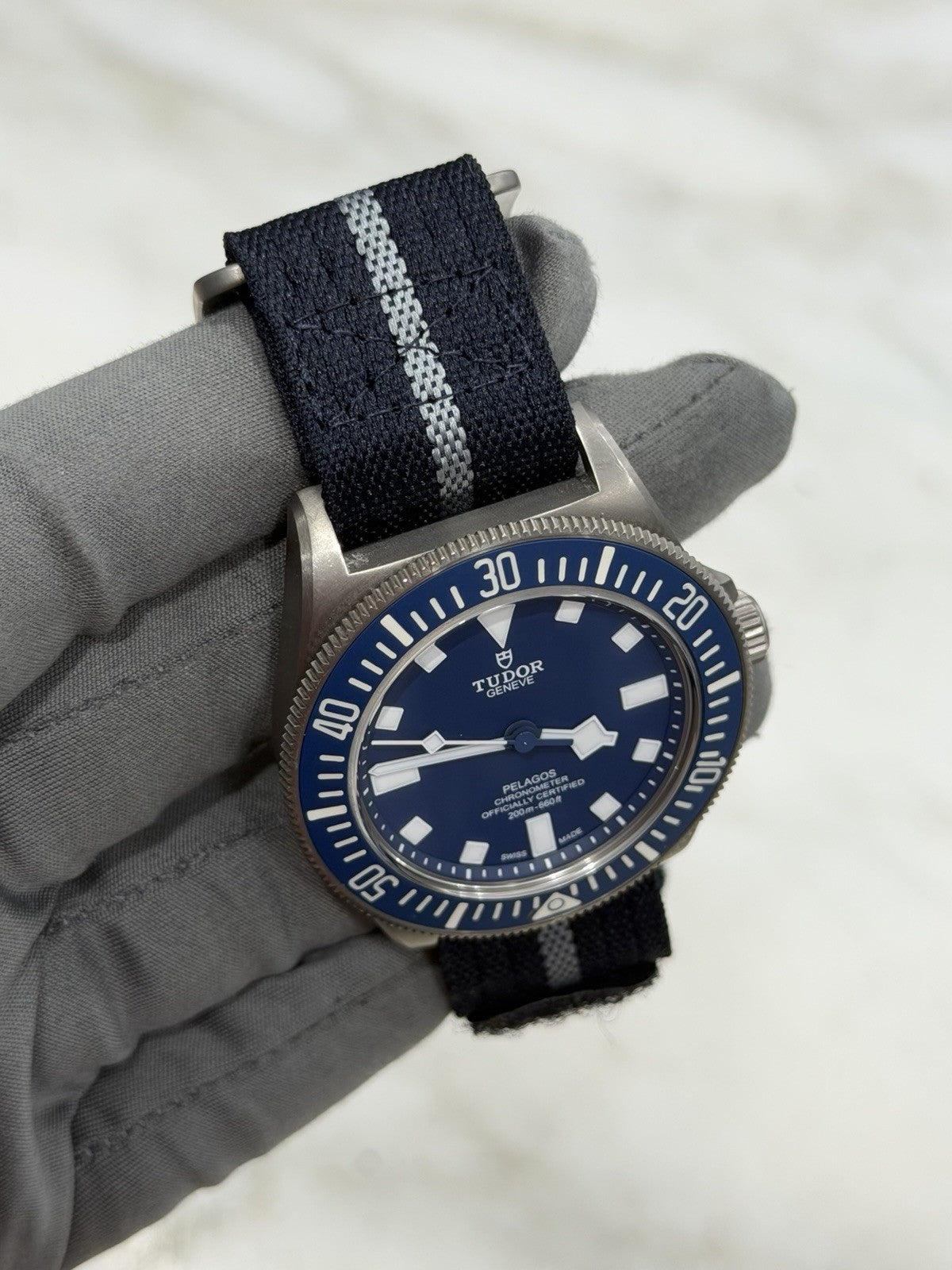 Tudor Pelagos FXD Blue Dial 42mm Automatic Mens Watch 25707B/22 - Box/Papers