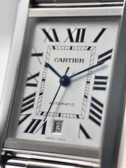 Cartier Tank Solo XL Stainless Steel 31mm Automatic Mens Watch W5200028