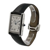 Cartier Tank Stainless Steel Silver Dial 31mm Automatic Men's Watch WSTA0040