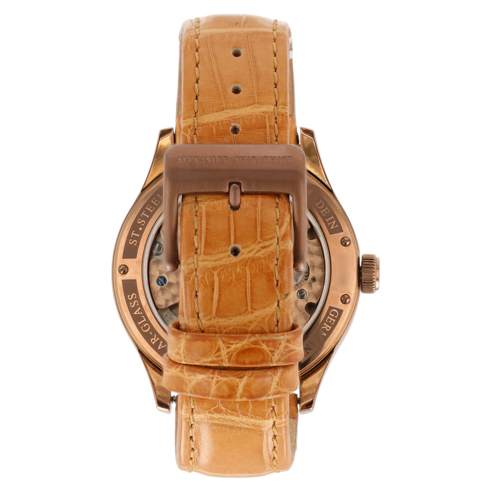 Alexander Shorokhoff Neva Brown Dial Steel 43.5mm Manual Limited Edition Watch