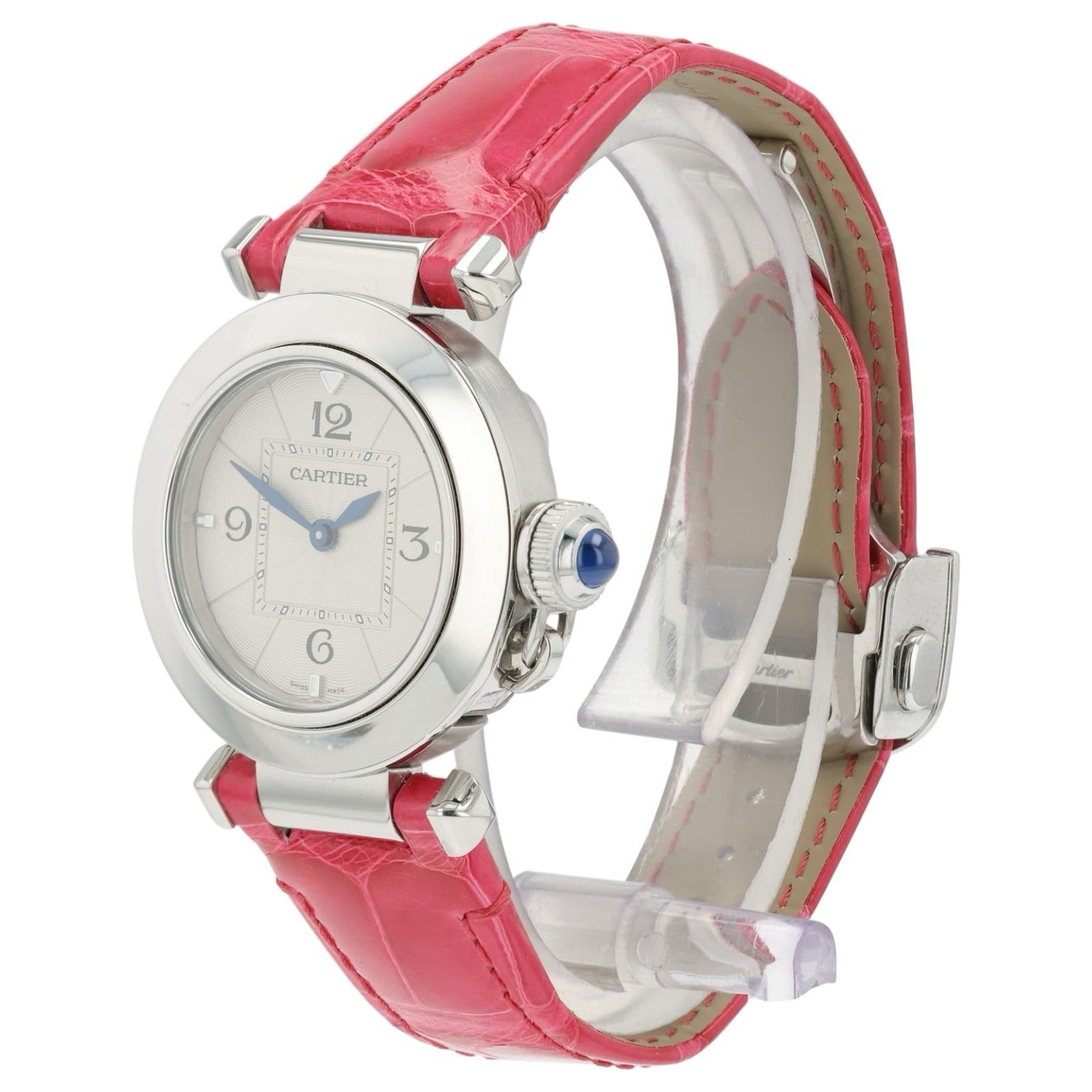 2026 SERVICE Cartier Pasha Silver Dial Steel 27mm Quartz Women’s WSPA001