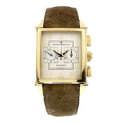 Girard Perregaux Vintage 18k Yellow Gold Silver Dial Automatic Men's Watch 2599