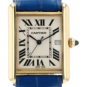 Cartier Tank Louis Cartier 18k Yellow Gold Silver Dial 25mm Quartz W1529756