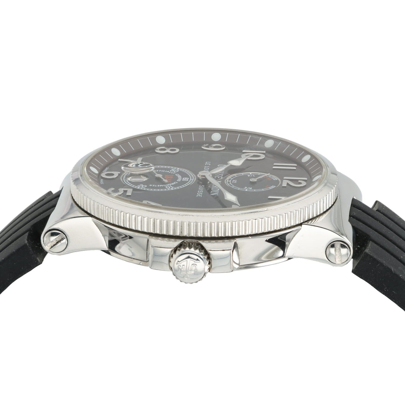 Ulysse Nardin Maxi Mairine Burgundy Dial Steel 41mm Automatic Mens Watch 263-66