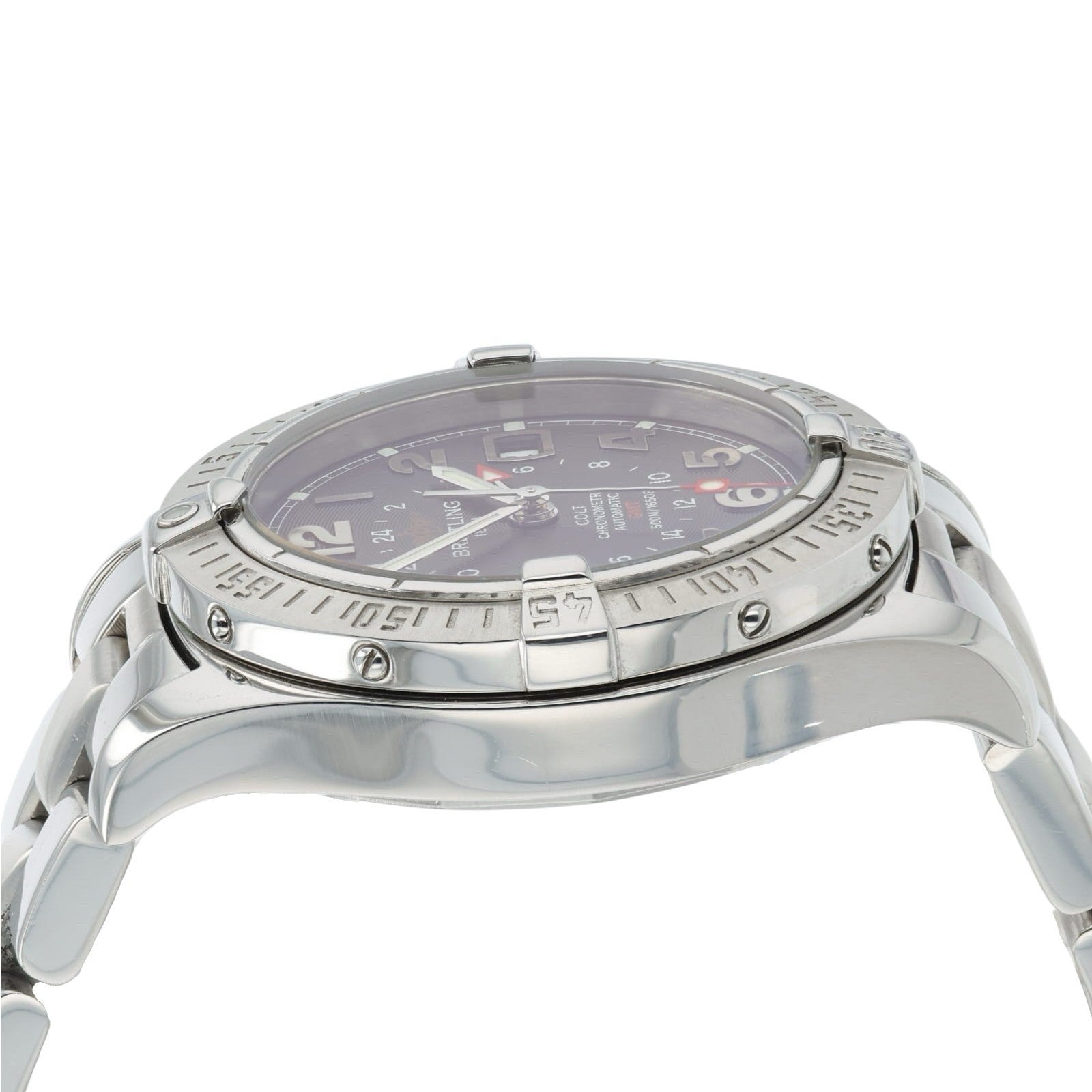 Breitling Colt GMT Stainless Steel Black Dial 40mm Automatic Mens Watch A32350