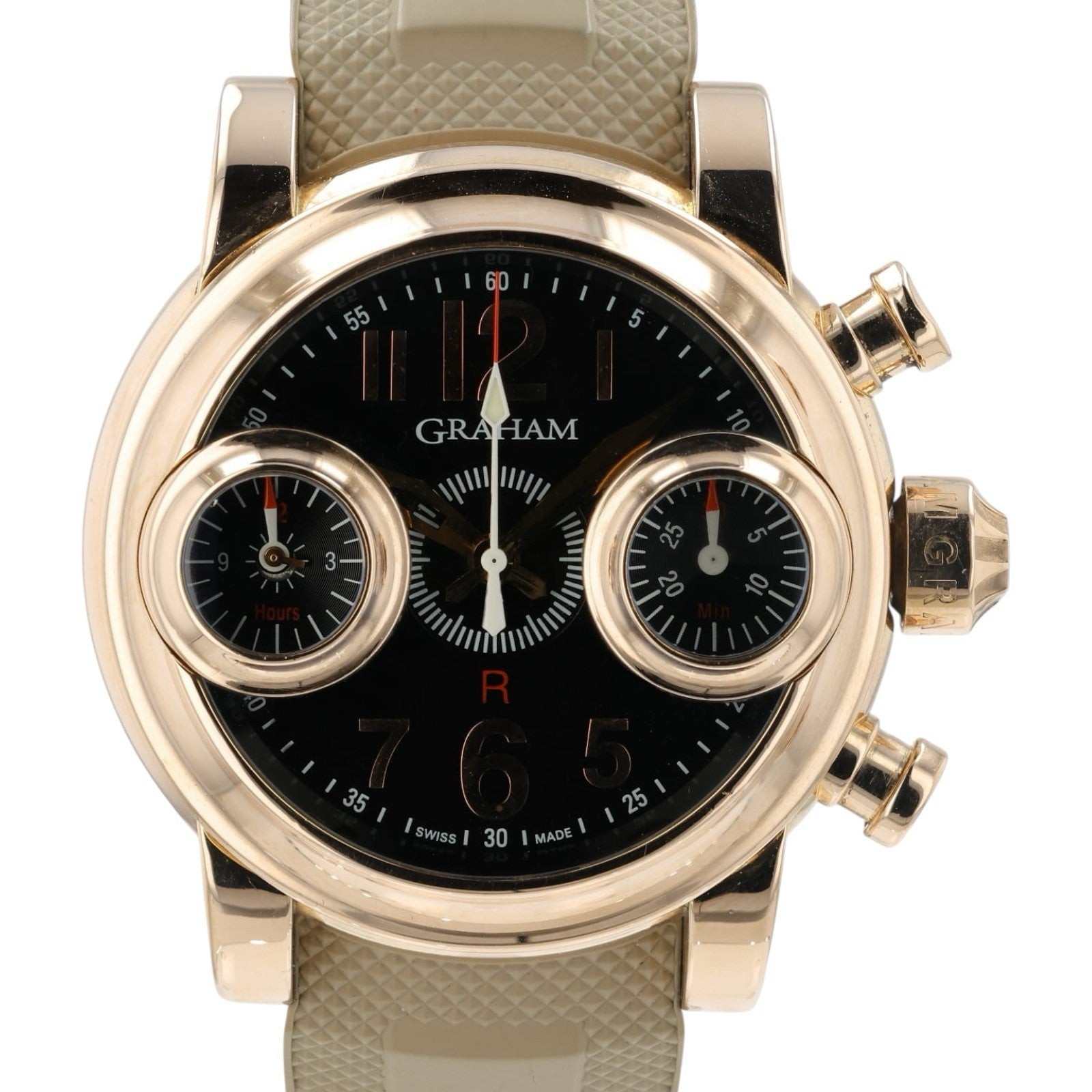 Graham Swordfish Black Dial 18k Rose Gold 46mm Automatic Men’s 2SWAR.B08A.K06B