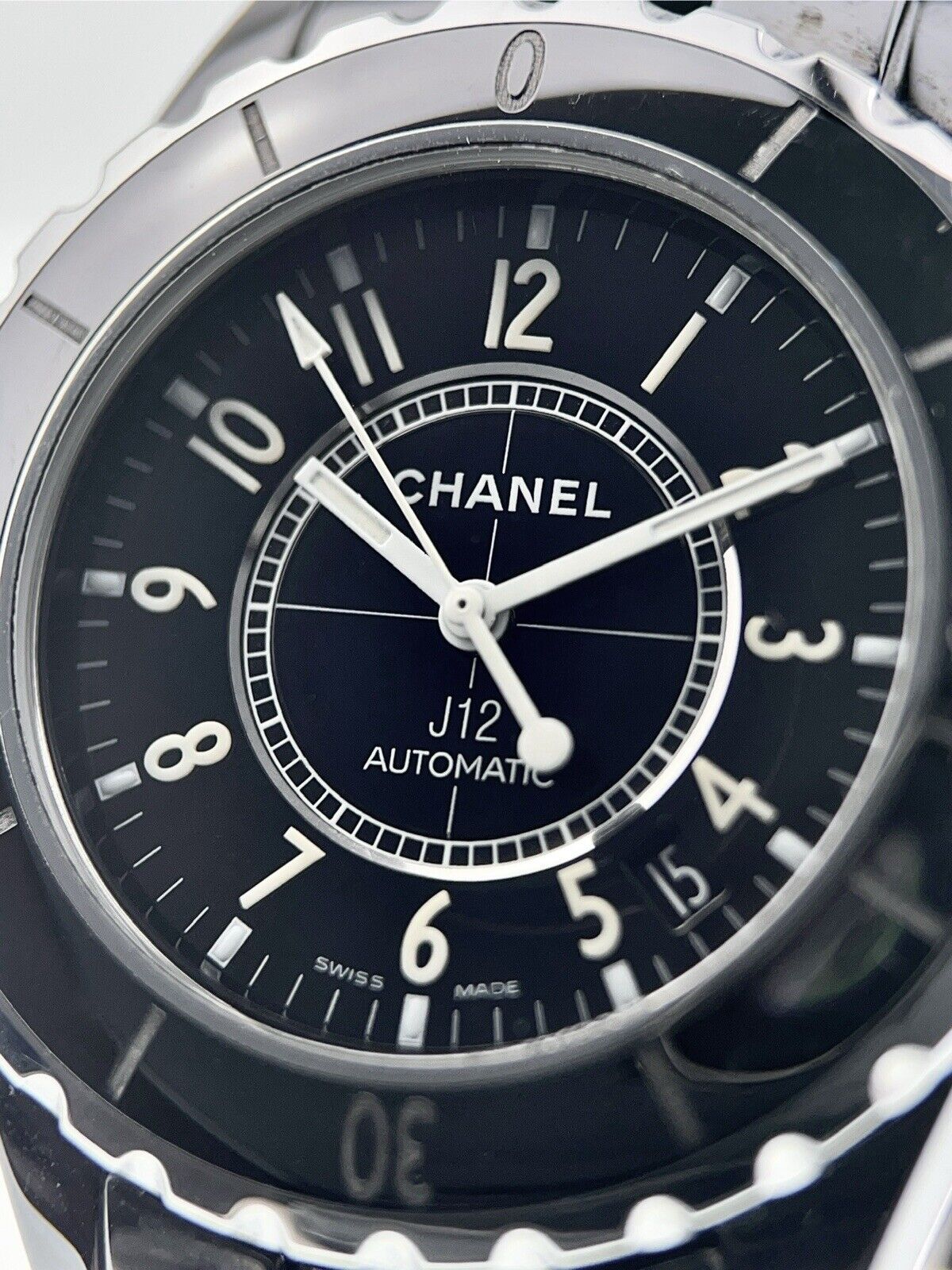 Chanel J12 Ceramic Black Dial 38mm Automatic Movement Unisex Watch J12