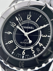 Chanel J12 Ceramic Black Dial 38mm Automatic Movement Unisex Watch J12