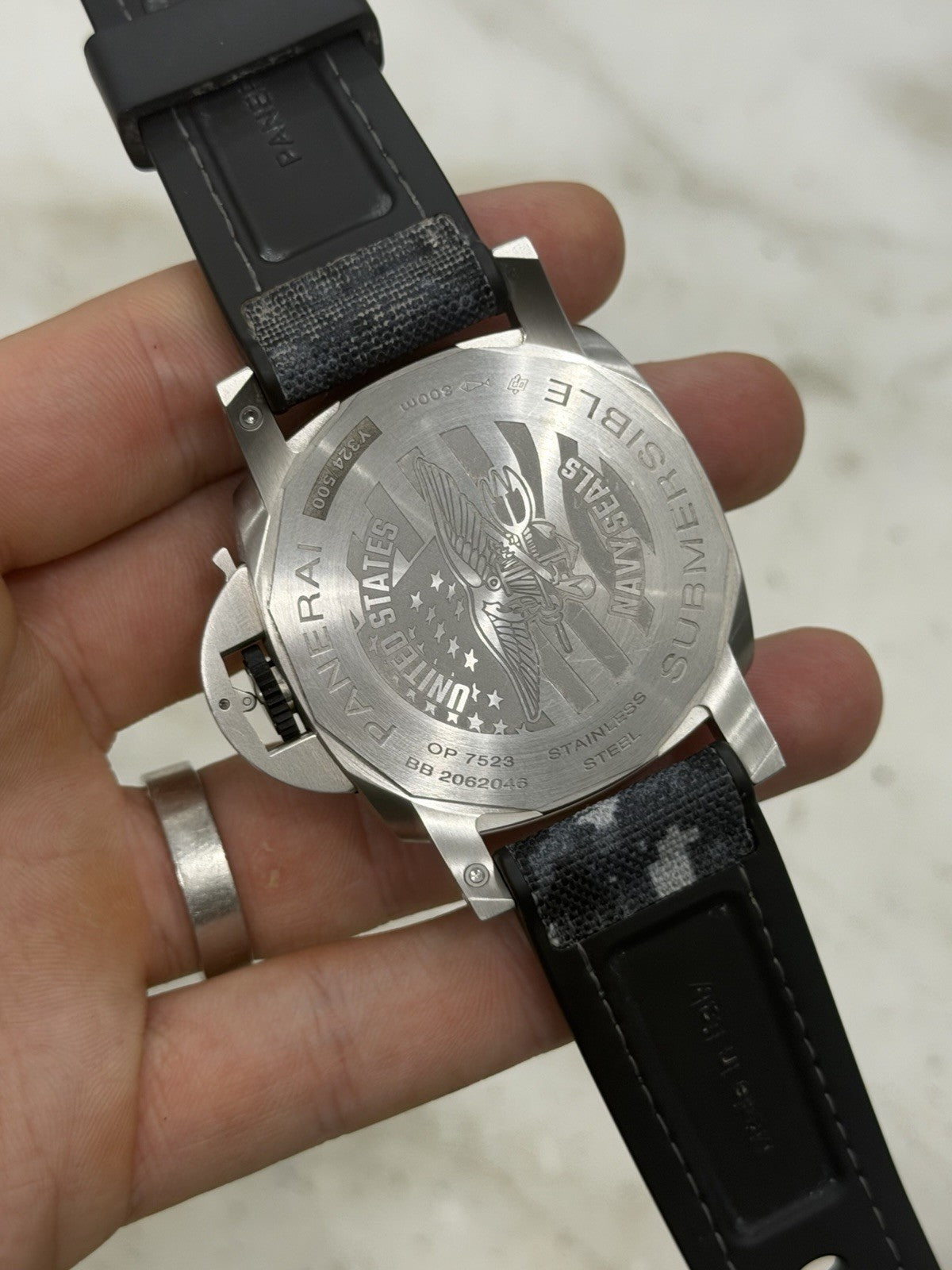 Panerai Submersible Navy Seals PAM01323 Automatic 44mm Grey Dial Watch
